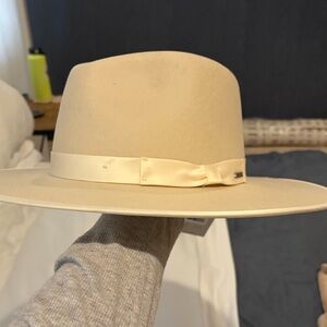 Brixton Light Tan Fedora Hat